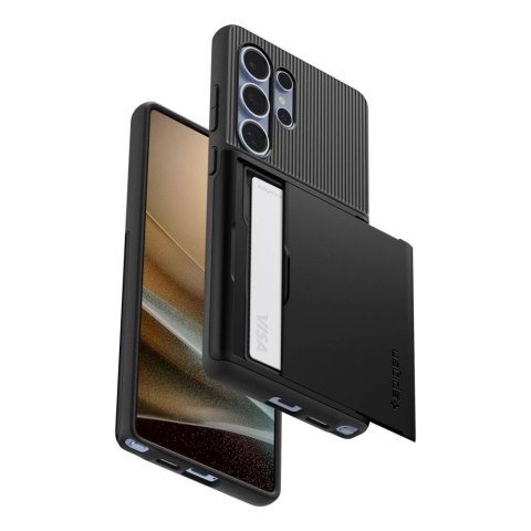 Etui Spigen Slim Armor CS na Samsung Galaxy S25 Ultra - czarne Etui Spigen Slim Armor CS na Samsung Galaxy S25 Ultra - czarne