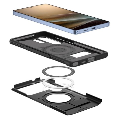 Etui Spigen Slim Armor Mag MagSafe na Samsung Galaxy S25 Ultra - czarne Etui Spigen Slim Armor Mag MagSafe na Samsung Galaxy S25 Ultra - czarne