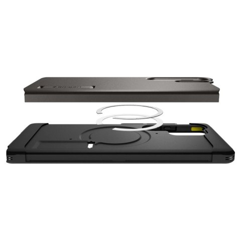 Etui Spigen Tough Armor MagSafe na Samsung Galaxy S25 Ultra - szary