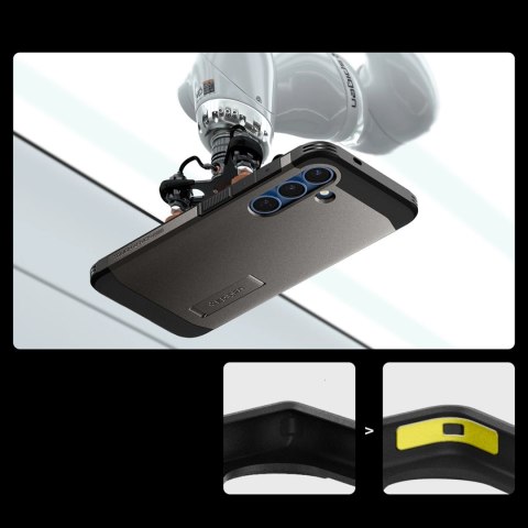 Etui Spigen Tough Armor MagSafe na Samsung Galaxy S25+ - szare