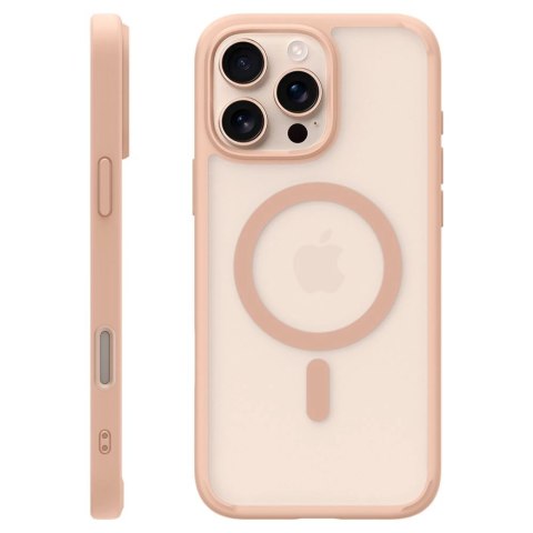 Etui Spigen Ultra Hybrid "T" Magsafe na iPhone 16 Pro - różowe Etui Spigen Ultra Hybrid "T" Magsafe na iPhone 16 Pro - różowe