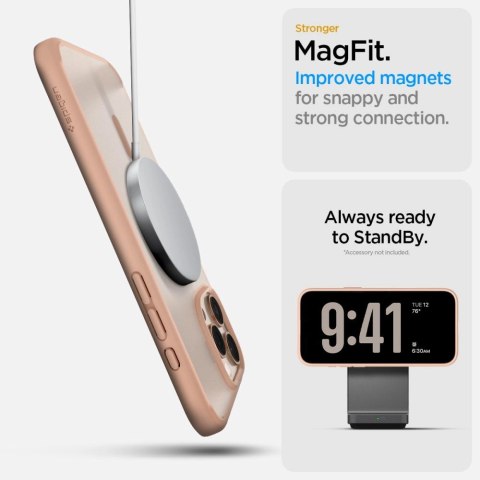 Etui Spigen Ultra Hybrid "T" Magsafe na iPhone 16 Pro - różowe Etui Spigen Ultra Hybrid "T" Magsafe na iPhone 16 Pro - różowe