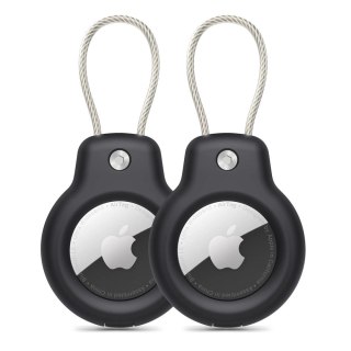 Etui Tech-Protect Rough Vein 2-pack na Apple AirTag - czarne