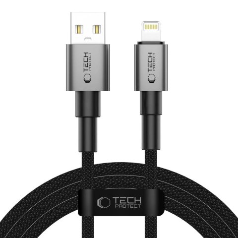 Kabel Tech-Protect UltraBoost DNA USB-A / Lightning 15W/2.4A 200 cm - szary Kabel Tech-Protect UltraBoost DNA USB-A / Lightning 15W/2.4A 200 cm - szary