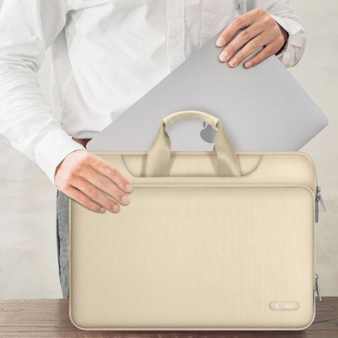 Torba na laptopa 13-14 Tech-Protect Pocket - beżowa Torba na laptopa 13-14 Tech-Protect Pocket - beżowa