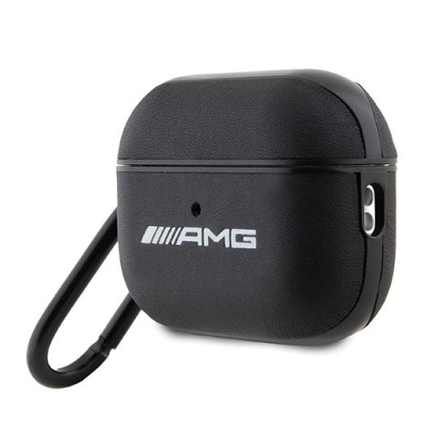 Etui AMG Leather White Logo na AirPods Pro 2 (2022/2023) - czarne Etui AMG Leather White Logo na AirPods Pro 2 (2022/2023) - czarne