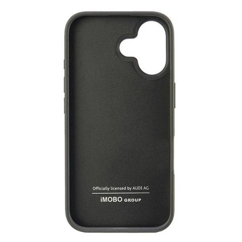 Etui Audi Carbon Fiber Stripe na iPhone 16 6.1" - czarne Etui Audi Carbon Fiber Stripe na iPhone 16 6.1" - czarne