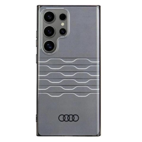 Etui Audi IML Geometric Pattern Case na Samsung Galaxy S24 Ultra - czarne Etui Audi IML Geometric Pattern Case na Samsung Galaxy S24 Ultra - czarne