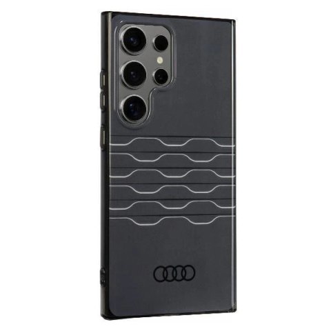 Etui Audi IML Geometric Pattern Case na Samsung Galaxy S24 Ultra - czarne Etui Audi IML Geometric Pattern Case na Samsung Galaxy S24 Ultra - czarne
