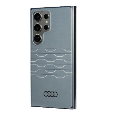 Etui Audi IML Geometric Pattern Case na Samsung Galaxy S24 Ultra - szare Etui Audi IML Geometric Pattern Case na Samsung Galaxy S24 Ultra - szare