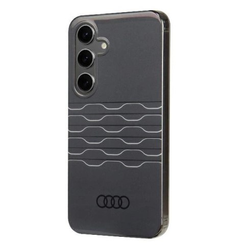 Etui Audi IML Geometric Pattern Case na Samsung Galaxy S24 - czarne Etui Audi IML Geometric Pattern Case na Samsung Galaxy S24 - czarne