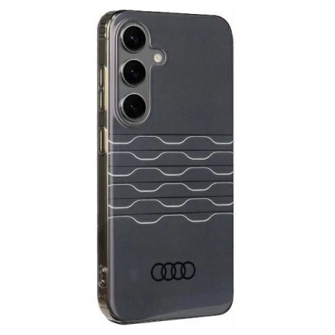 Etui Audi IML Geometric Pattern Case na Samsung Galaxy S24 - czarne Etui Audi IML Geometric Pattern Case na Samsung Galaxy S24 - czarne