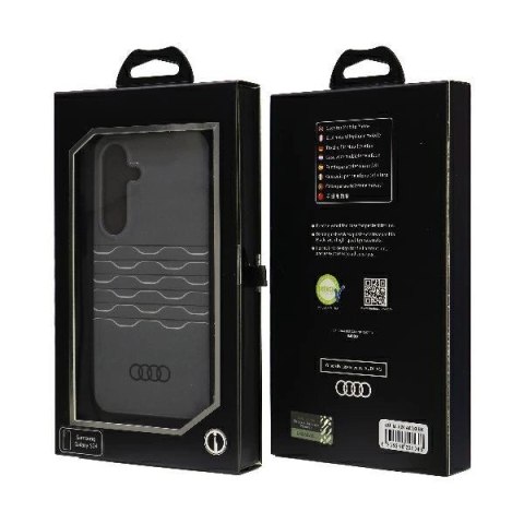 Etui Audi IML Geometric Pattern Case na Samsung Galaxy S24 - czarne Etui Audi IML Geometric Pattern Case na Samsung Galaxy S24 - czarne