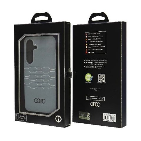 Etui Audi IML Geometric Pattern Case na Samsung Galaxy S24 - szare Etui Audi IML Geometric Pattern Case na Samsung Galaxy S24 - szare