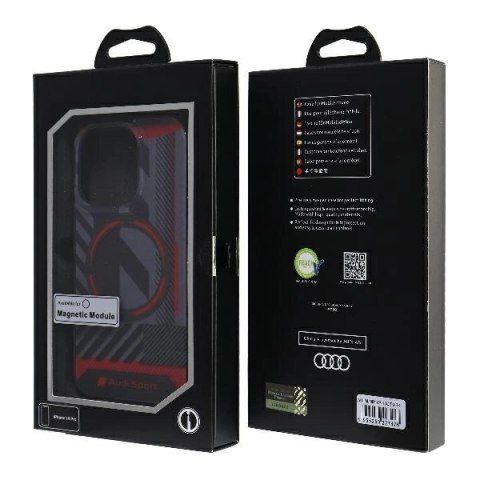 Etui Audi IML Sport MagSafe Case na iPhone 14 Pro 6.1" - czarne