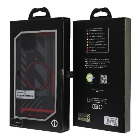 Etui Audi IML Sport MagSafe Case na iPhone 15 / 14 Plus 6.7" - czarne Etui Audi IML Sport MagSafe Case na iPhone 15 / 14 Plus 6.7" - czarne