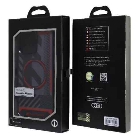 Etui Audi IML Sport MagSafe Case na iPhone 15 Pro Max 6.7" - czarne