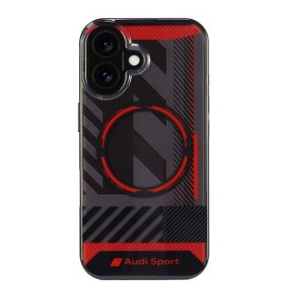 Etui Audi IML Sport MagSafe na iPhone 16 6.1" - czarne