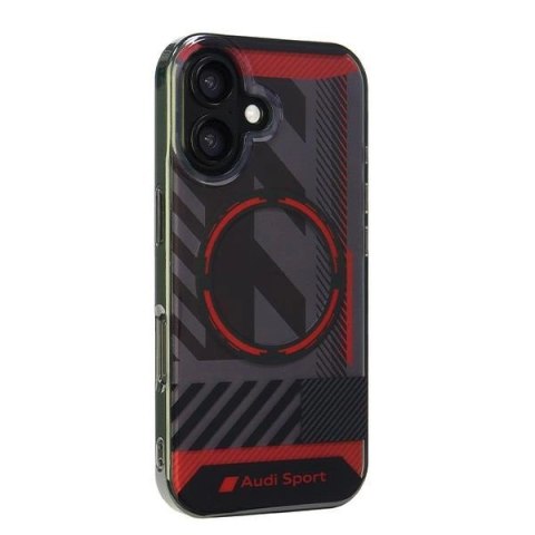 Etui Audi IML Sport MagSafe na iPhone 16 6.1" - czarne