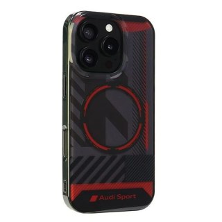 Etui Audi IML Sport MagSafe na iPhone 16 Pro 6.3" - czarne
