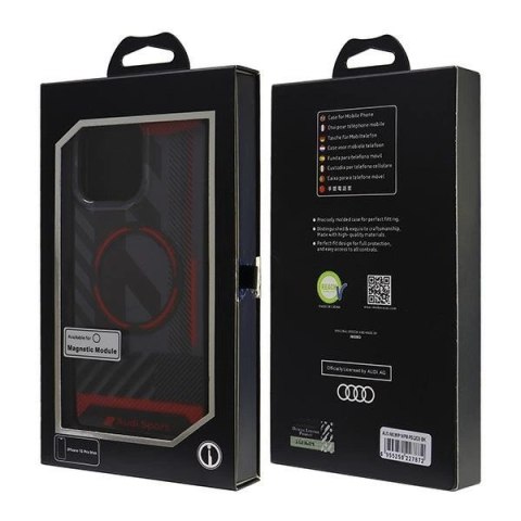 Etui Audi IML Sport MagSafe na iPhone 16 Pro Max 6.9" - czarne
