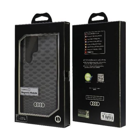 Etui Audi IML Stitching Pattern MagSafe Case na Samsung Galaxy S24 Ultra - czarne Etui Audi IML Stitching Pattern MagSafe Case na Samsung Galaxy S24 Ultra - czarne