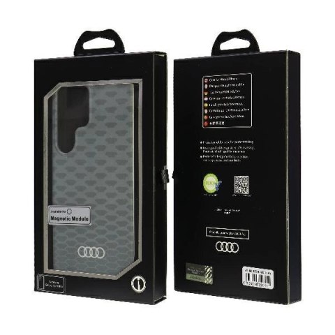 Etui Audi IML Stitching Pattern MagSafe Case na Samsung Galaxy S24 Ultra - szare Etui Audi IML Stitching Pattern MagSafe Case na Samsung Galaxy S24 Ultra - szare