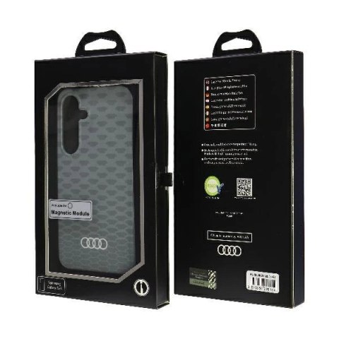 Etui Audi IML Stitching Pattern MagSafe Case na Samsung Galaxy S24 - szare
