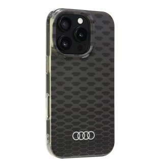 Etui Audi IML Stitching Pattern MagSafe na iPhone 16 Pro 6.3" - czarne