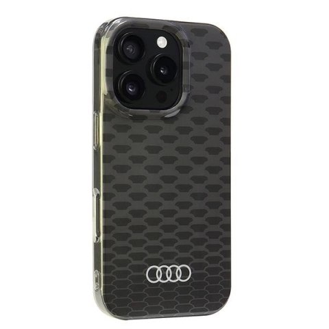 Etui Audi IML Stitching Pattern MagSafe na iPhone 16 Pro 6.3" - czarne