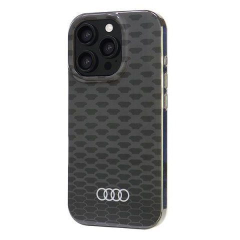 Etui Audi IML Stitching Pattern MagSafe na iPhone 16 Pro 6.3" - czarne