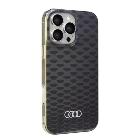 Etui Audi IML Stitching Pattern MagSafe na iPhone 16 Pro Max 6.9" - czarne