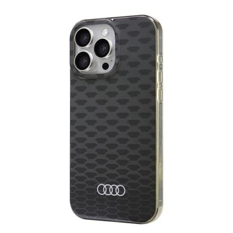 Etui Audi IML Stitching Pattern MagSafe na iPhone 16 Pro Max 6.9" - czarne