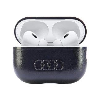 Etui Audi Leather Big Logo na AirPods Pro 2 - czarne