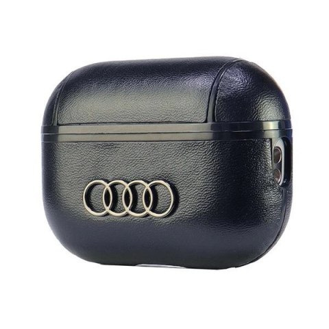 Etui Audi Leather Big Logo na AirPods Pro 2 - czarne