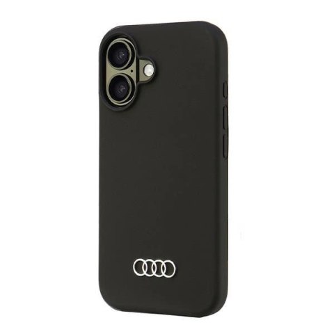 Etui Audi Silicone Case na iPhone 16 6.1" - czarne