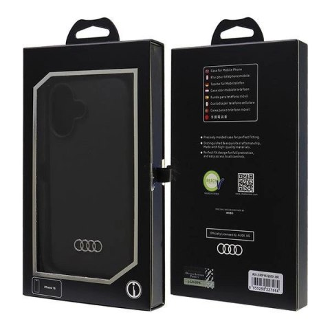 Etui Audi Silicone Case na iPhone 16 6.1" - czarne
