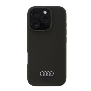Etui Audi Silicone Case na iPhone 16 Pro 6.3" - czarne