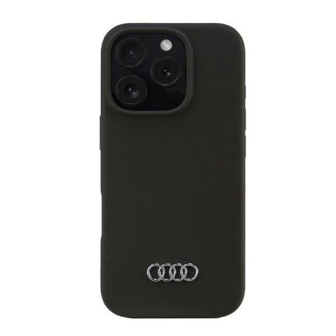 Etui Audi Silicone Case na iPhone 16 Pro 6.3" - czarne