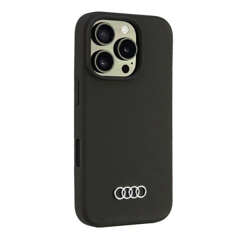 Etui Audi Silicone Case na iPhone 16 Pro 6.3" - czarne