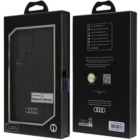 Etui Audi Synthetic Leather MagSafe na Samsung Galaxy S24 Ultra - czarne