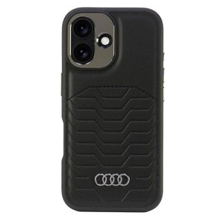 Etui Audi Synthetic Leather MagSafe na iPhone 16 6.1" - czarne