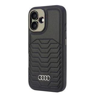 Etui Audi Synthetic Leather MagSafe na iPhone 16 6.1" - czarne