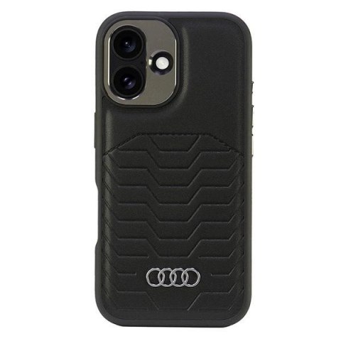 Etui Audi Synthetic Leather MagSafe na iPhone 16 Plus 6.7" - czarne Etui Audi Synthetic Leather MagSafe na iPhone 16 Plus 6.7" - czarne