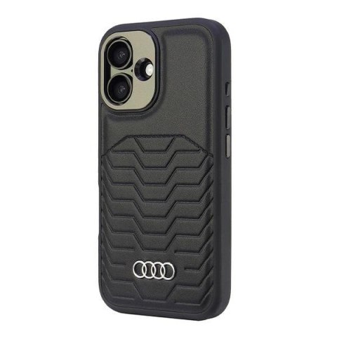 Etui Audi Synthetic Leather MagSafe na iPhone 16 Plus 6.7" - czarne Etui Audi Synthetic Leather MagSafe na iPhone 16 Plus 6.7" - czarne