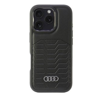 Etui Audi Synthetic Leather MagSafe na iPhone 16 Pro 6.3" - czarne