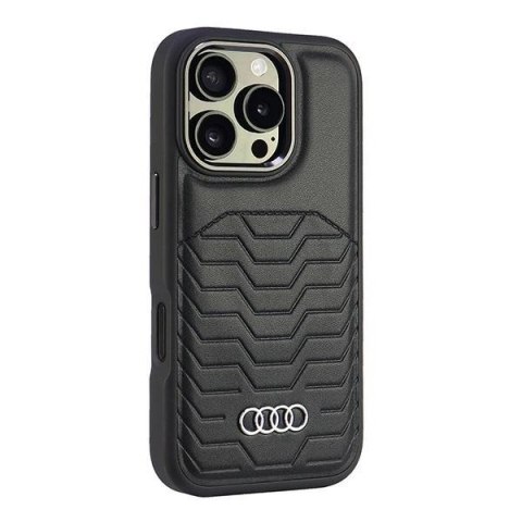 Etui Audi Synthetic Leather MagSafe na iPhone 16 Pro 6.3" - czarne Etui Audi Synthetic Leather MagSafe na iPhone 16 Pro 6.3" - czarne