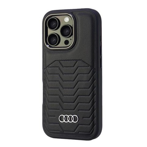 Etui Audi Synthetic Leather MagSafe na iPhone 16 Pro 6.3" - czarne Etui Audi Synthetic Leather MagSafe na iPhone 16 Pro 6.3" - czarne