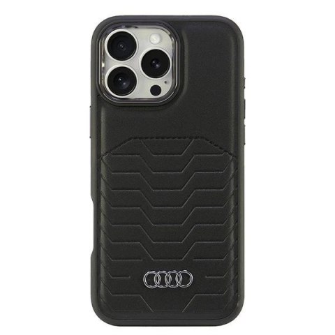 Etui Audi Synthetic Leather MagSafe na iPhone 16 Pro Max 6.9" - czarne Etui Audi Synthetic Leather MagSafe na iPhone 16 Pro Max 6.9" - czarne