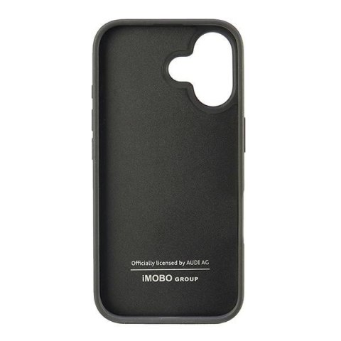 Etui Audi Synthetic Leather na iPhone 16 6.1" - czarne